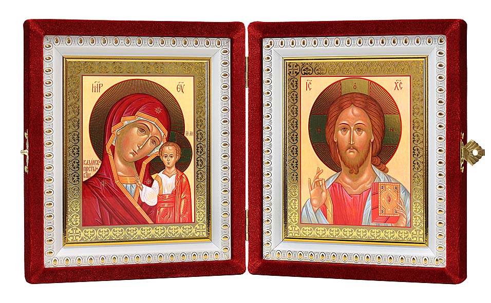 Венчальная пара иконы рукописные. Икона божией матери венчальная пара. Спаситель казанская. Венчальная пара складень "казанская и спаситель". Складень владимирская богоматерь господь вседержитель.