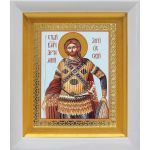 Великомученик Артемий Антиохийский, икона в белом киоте 14*16 см - Иконы оптом