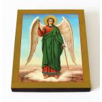 Ангел Хранитель (лик № 072), икона на доске 8*10 см - Иконы оптом