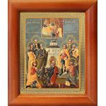 Девять мучеников Кизических, икона в рамке 8*9,5 см - Иконы оптом