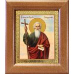 Апостол Андрей Первозванный с посохом, икона в широкой рамке 14,5*16,5 см - Иконы оптом