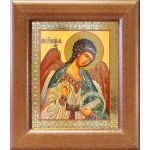 Ангел Хранитель с душой человека поясной, икона в широкой рамке 14,5*16,5 см - Иконы оптом