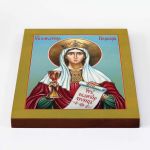 Великомученица Варвара Илиопольская, икона на доске 20*25 см - Иконы оптом