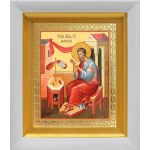 Апостол Матфей, евангелист, икона в белом киоте 14*16 см - Иконы оптом