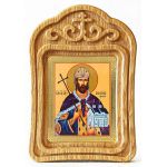 Благоверный князь Владислав Сербский, икона в резной рамке - Иконы оптом