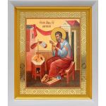 Апостол Матфей, евангелист, икона в белом киоте 19*22 см - Иконы оптом