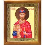 Благоверный князь Александр Невский (лик № 001), икона в деревянной рамке 17,5*20,5 см - Иконы оптом