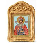 Благоверный князь Игорь Черниговский, икона в резной рамке - Иконы оптом