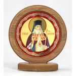 Икона автомобильная круглая с ковчегом на подставке, святитель Лука - Автоиконы