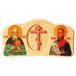 Икона автомобильная Иоанн Кронштадтский и Феодор Ушаков - Автоиконы