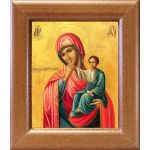 Ватопедская икона Божией Матери "Отрада" или "Утешение", в широкой рамке 14,5*16,5 см - Иконы оптом