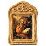 Апостол и евангелист Иоанн Богослов, икона в резной деревянной рамке - Иконы оптом