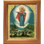 Августовская икона Божией Матери, 1914 г, в широкой рамке 19*22,5 см - Иконы оптом