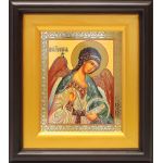 Ангел Хранитель с душой человека поясной, икона в широком киоте 16,5*18,5 см - Иконы оптом