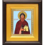 Благоверный князь Даниил Московский, икона в широком киоте 16,5*18,5 см - Иконы оптом