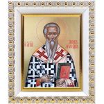 Апостол от 70-ти Иаков, брат Господень, икона в белой пластиковой рамке 8,5*10 см - Иконы оптом