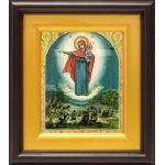 Августовская икона Божией Матери, 1914 г, в широком киоте 16,5*18,5 см - Иконы оптом