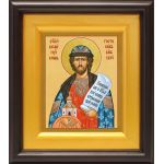 Благоверный князь Ростислав Киевский, икона в широком киоте 16,5*18,5 см - Иконы оптом