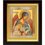 Ангел Хранитель с душой человека поясной, икона в киоте 14,5*16,5 см - Иконы оптом