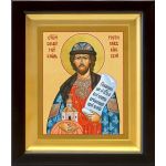 Благоверный князь Ростислав Киевский, икона в киоте 14,5*16,5 см - Иконы оптом