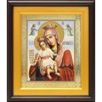 Икона Божией Матери "Достойно есть" или "Милующая", в широком киоте 21,5*25 см - Иконы оптом