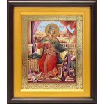 Великомученица Екатерина Александрийская (лик № 054), икона в широком киоте 21,5*25 см - Иконы оптом