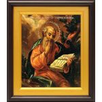 Апостол и евангелист Иоанн Богослов, икона в широком киоте 21,5*25 см - Иконы оптом