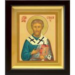 Апостол от 70-ти Стахий, епископ Византийский, икона в деревянном киоте 14,5*16,5 см - Иконы оптом