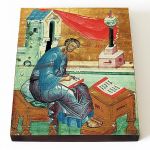 Апостол от 70-ти Лука Евангелист, иконописец, печать на доске 13*16,5 см - Иконы оптом