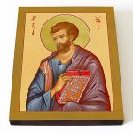 Апостол от 70-ти Лука Евангелист, иконописец, икона на доске 13*16,5 см - Иконы оптом