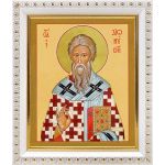 Апостол от 70-ти священномученик Дионисий Ареопагит, епископ Афинский, икона в белой пластиковой рамке 12,5*14,5 см - Иконы оптом