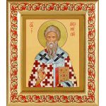 Апостол от 70-ти священномученик Дионисий Ареопагит, епископ Афинский, икона в рамке с узором 14,5*16,5 см - Иконы оптом