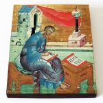 Апостол от 70-ти Лука Евангелист, иконописец, печать на доске 8*10 см - Иконы оптом