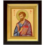 Апостол от 70-ти Лука Евангелист, иконописец, икона в деревянном киоте 14,5*16,5 см - Иконы оптом