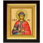 Благоверный князь Глеб (в крещении Давид), страстотерпец, икона в деревянном киоте 14,5*16,5 см - Иконы оптом