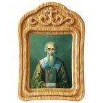 Святитель Лев I Великий, папа Римский, икона в резной деревянной рамке - Иконы оптом