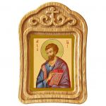 Апостол от 70-ти Лука Евангелист, иконописец, икона в резной деревянной рамке - Иконы оптом