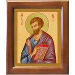 Апостол от 70-ти Лука Евангелист, иконописец, икона в деревянной рамке 12,5*14,5 см - Иконы оптом
