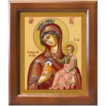 Икона Божией Матери "Тучная Гора", в деревянной рамке 12,5*14,5 см - Иконы оптом