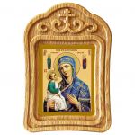 Иерусалимская икона Божией Матери, в резной деревянной рамке - Иконы оптом