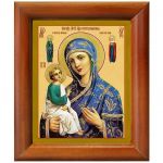 Иерусалимская икона Божией Матери, в деревянной рамке 8*9,5 см - Иконы оптом