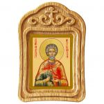 Мученик Андрей Месукевийский, Грузинский, икона в резной деревянной рамке - Иконы оптом