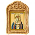 Блаженный Константин, митрополит Киевский и всея Руси, икона в резной деревянной рамке - Иконы оптом