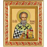 Апостол от 70-ти Иродион (Родион), епископ Патрасский, икона в рамке с узором 14,5*16,5 см - Иконы оптом