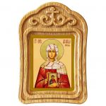 Праведная Аглаида Римская, икона в резной деревянной рамке - Иконы оптом