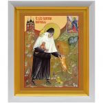 Блаженная Екатерина (Малков-Панина) Пюхтицкая, Христа ради юродивая, икона в белом киоте 19*22,5 см - Иконы оптом