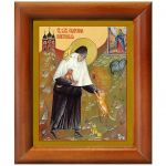 Блаженная Екатерина (Малков-Панина) Пюхтицкая, Христа ради юродивая, икона в деревянной рамке 8*9,5 см - Иконы оптом