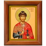 Благоверный князь Владимир Ярославич Новгородский, икона в деревянной рамке 8*9,5 см - Иконы оптом