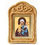 Икона Божией Матери "Взыскание погибших", резная деревянная рамка - Иконы оптом