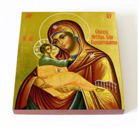 Икона Божией Матери "Вододательница", печать на доске 14,5*16,5 см - Иконы оптом